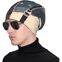 Slouchy Beanie for Women Men, Ultra Soft Beanie Hats Chemo Headwear Little Girl Under Streetlight Warm Winter Caps for Daily and Sport Black