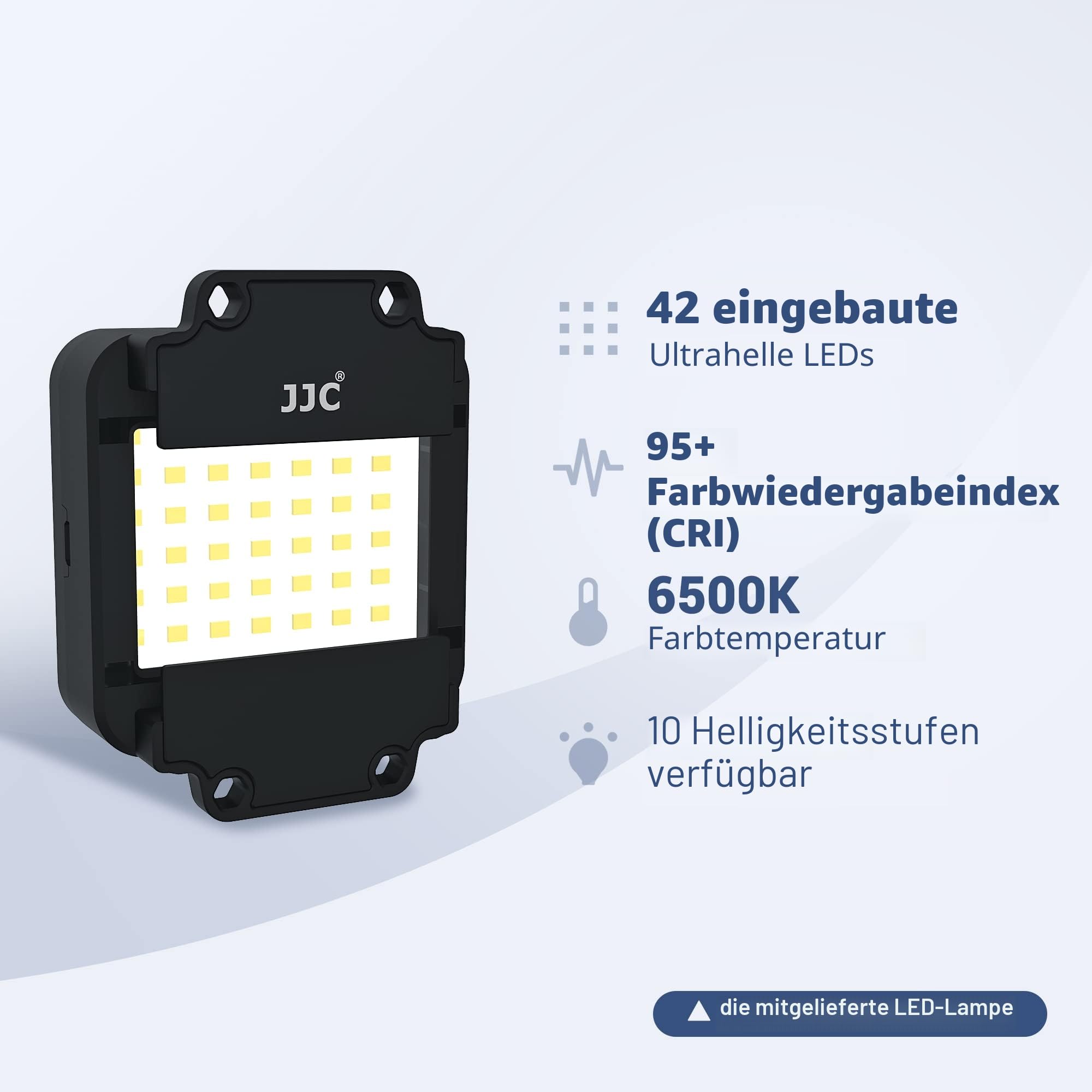 JJC ES-2 Film-Digitalisierungsadapter mit 6500 K USB-LED-Beleuchtungsset, Negativfilm-Kopierscanner Konvertieren Sie 35-mm-Negative in digitales JPEG