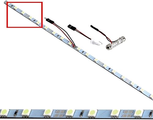 Miniatura 7 de iJDMTOY luz de tira LED para el área de carga de la camioneta o iluminación interior, xenón 18-SMD-5050, Azul (Ice)