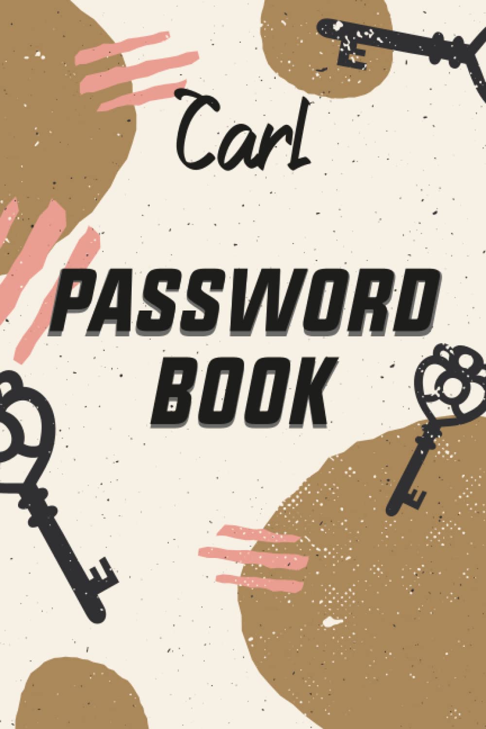 Carl Password Book: Password Book Gift , 6x9 Inche,Soft cover,Mate Finish