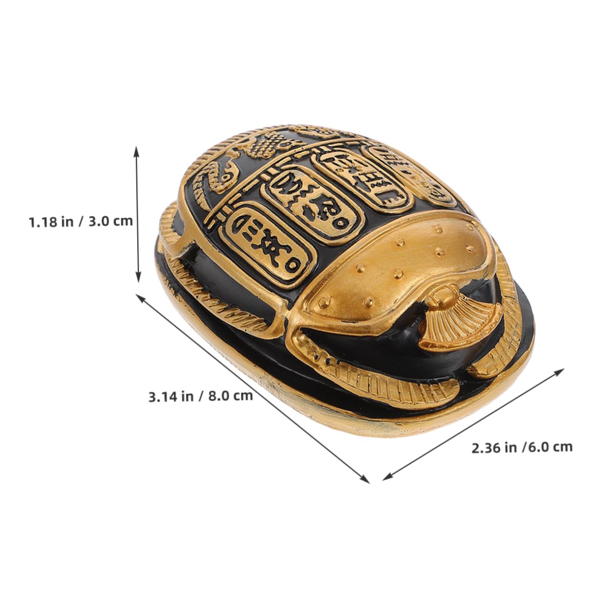 エジプト　装飾品 Amazon.co.jp: ZUNOXAZ エジプトのカブトムシの飾り 樹脂製 ゴールド色