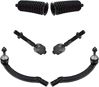 Vista 85 de TRQ Kit de dirección interior y exterior para lado del conductor y del pasajero delantero, con cremallera de dirección y fuelle de piñón compatible