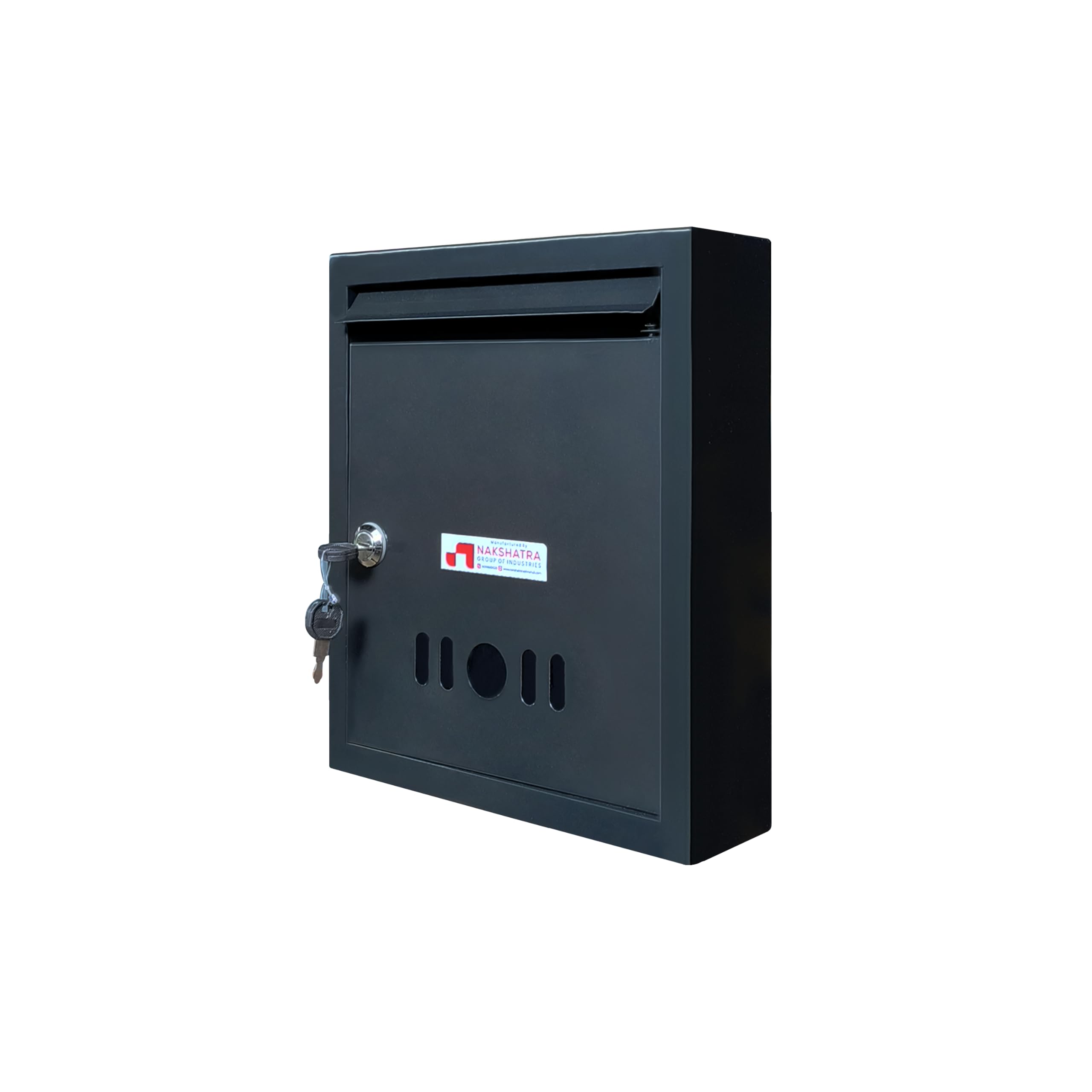 StayHappy� All-in-One Multipurpose Rainproof Complaint Box | Suggestion - Letter - Mailbox for Home Gate | Complaint Box for Office | Post Box for Gate Home | Waterproof with Secure Lock (Black Color)