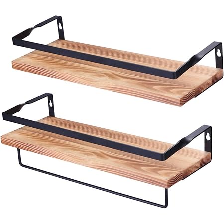 Winbang 2 Tablettes Murales De Rangement Murales Etageres De Rangement Flottantes Etageres De Rangement Flottantes Supports De Rangement Reduits Pour La Cuisine Salle De Bains Bois Peu Profond Amazon Fr Cuisine Maison