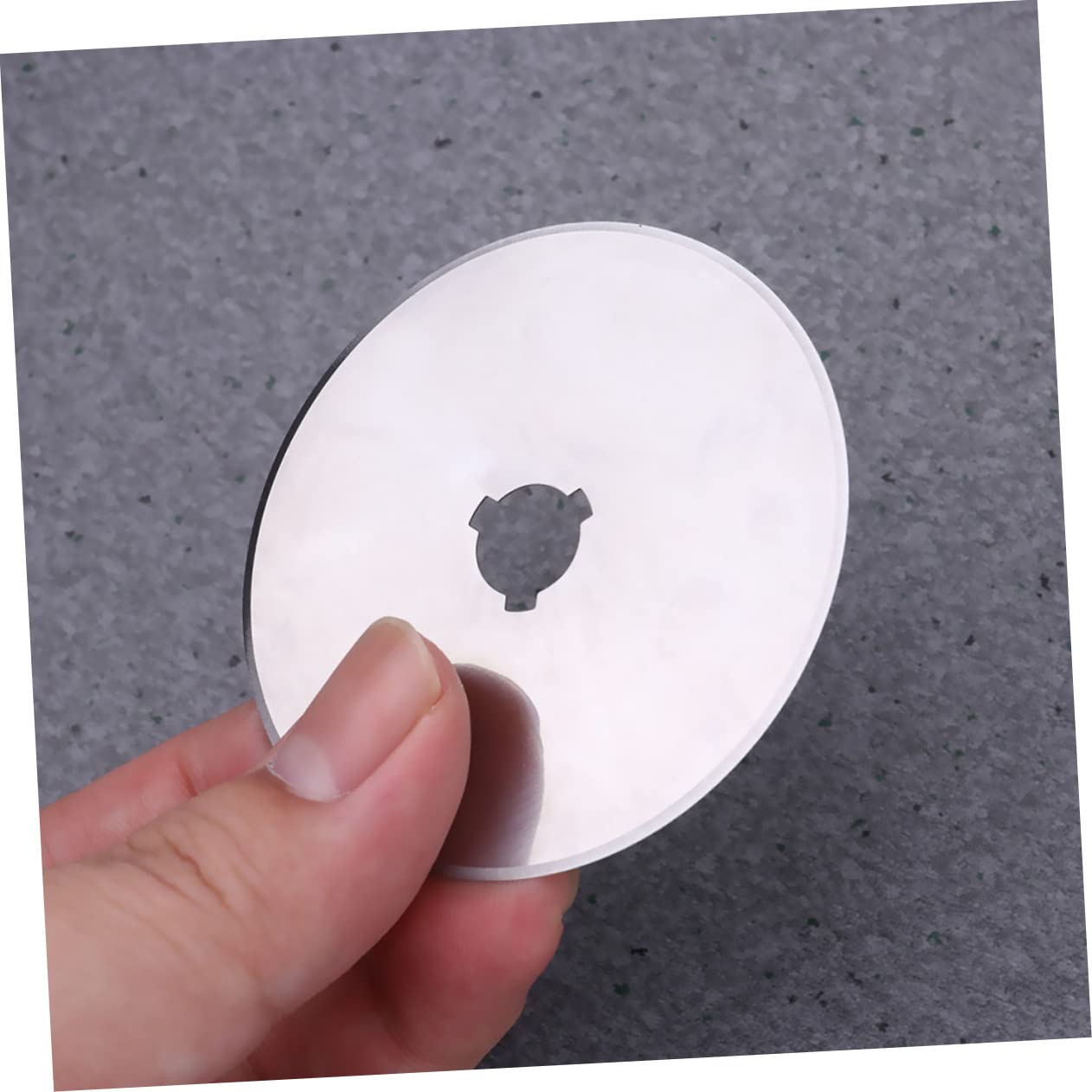 Lames Circulaires de Coupeur Rotatif 60mm en Acier, Lot de 10, Argenté