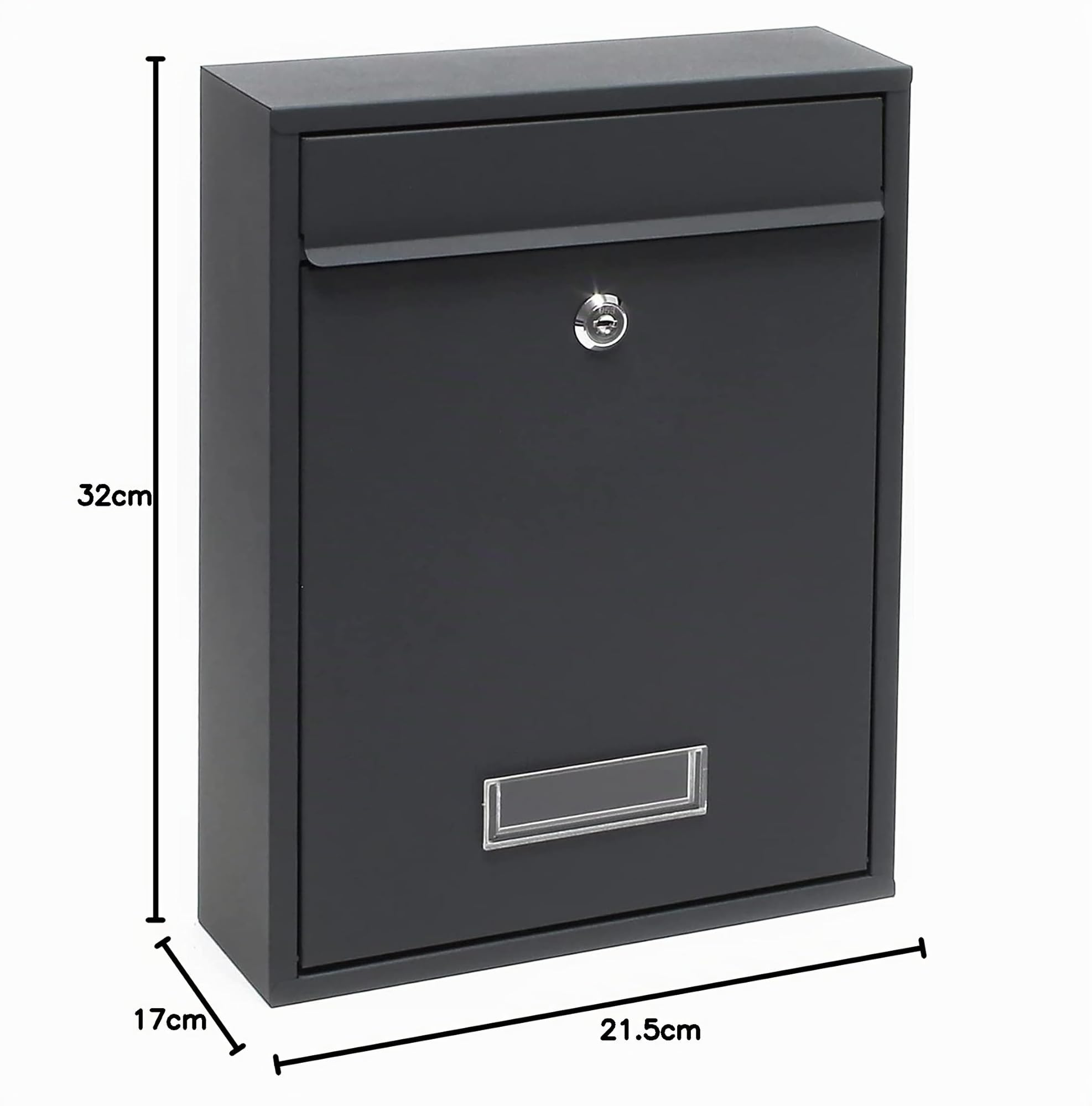Kippen 10005AN Boîte aux lettres modèle "MAIL" Anthracite