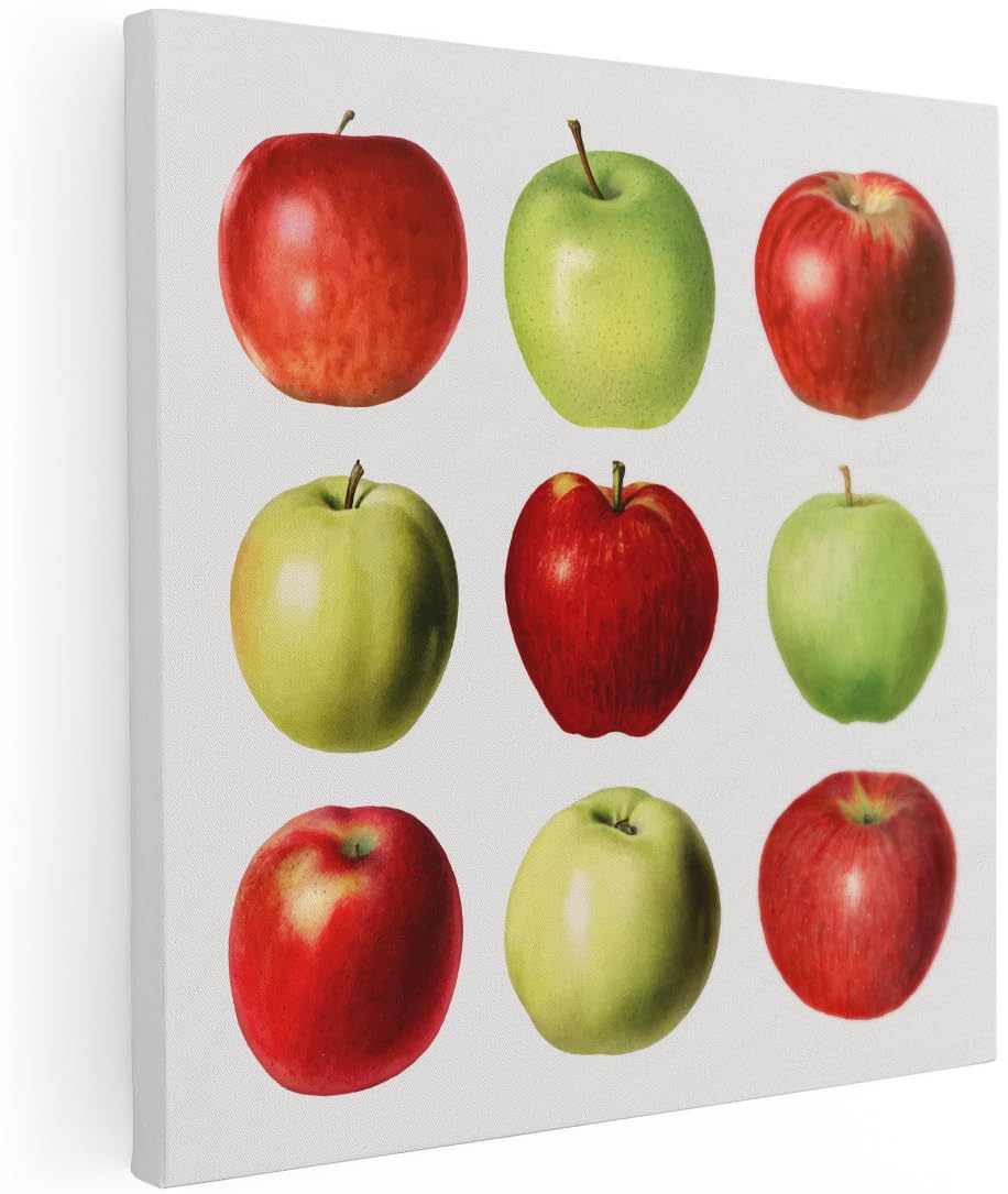 Artaza Cuadros Decoración Salón Modernos Manzanas - 70x70 cm - Cuadros Decorativos Cocina Pared - Decoración Hogar Frutas - Lienzos Salon