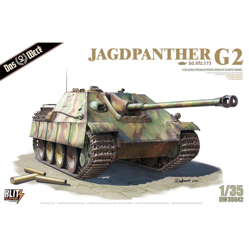 Amusing Hobby Das Werk 35042 Jagdpanther G2 Sd.Kfz.173 1:35 Model
