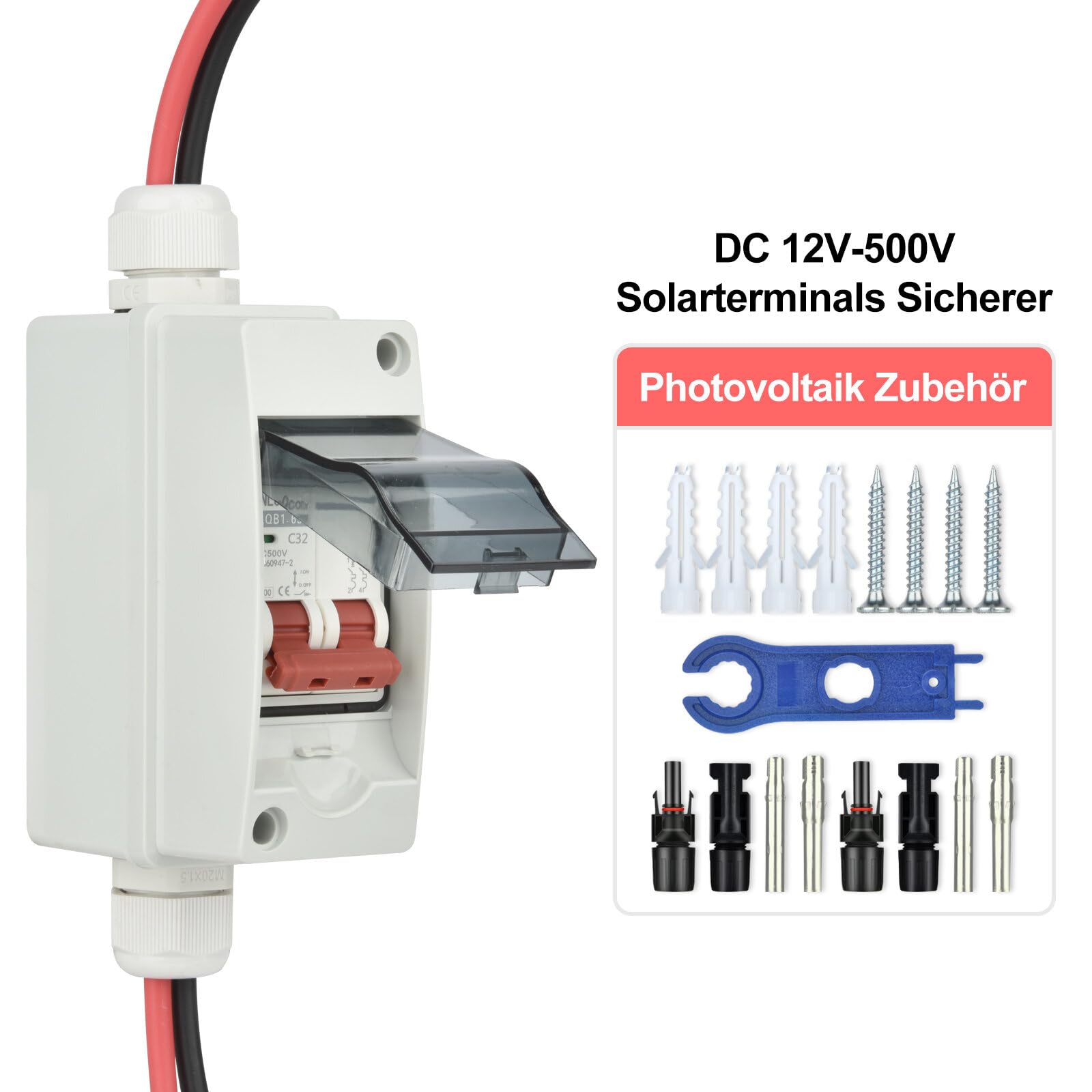 Przełącznik fotowoltaiczny DC 32 A2P 500 V Outdoor Waterproof Solar Confluence Load Switching Air Switch