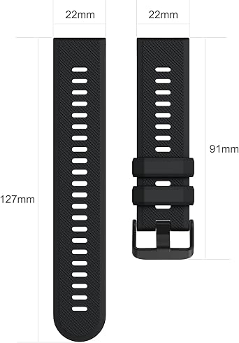 Cinturino In Silicone 22mm Per Orologi Casio MDV106-1A AMW320 - Gomma Impermeabile, Sostituzione Sportiva Con Fibbia Acciaio E Strumenti Inclusi