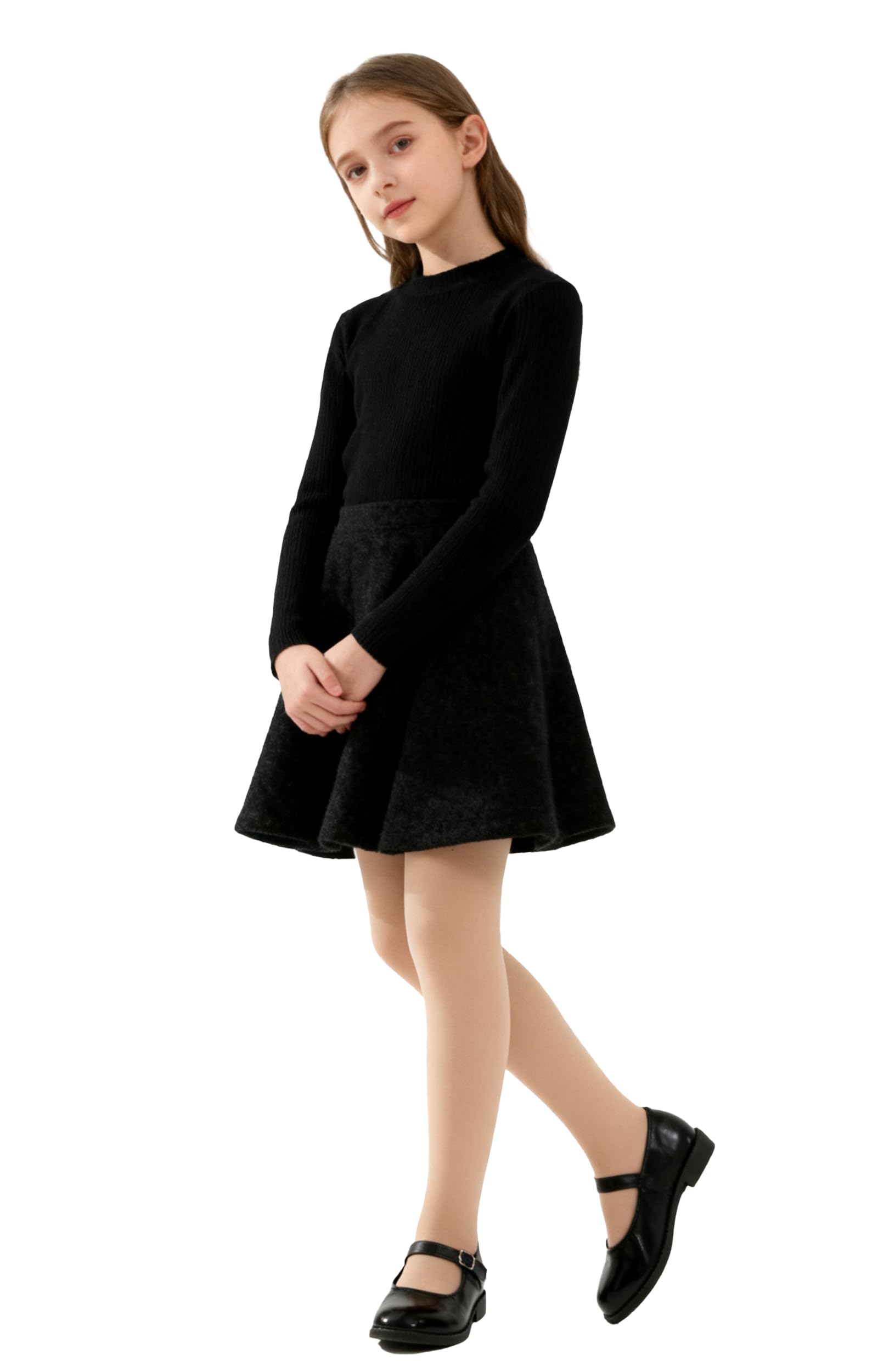 LOLANTA Collant termici per ragazze, calzamaglie foderati in pile, Bambina collant spessi per la scuola invernale