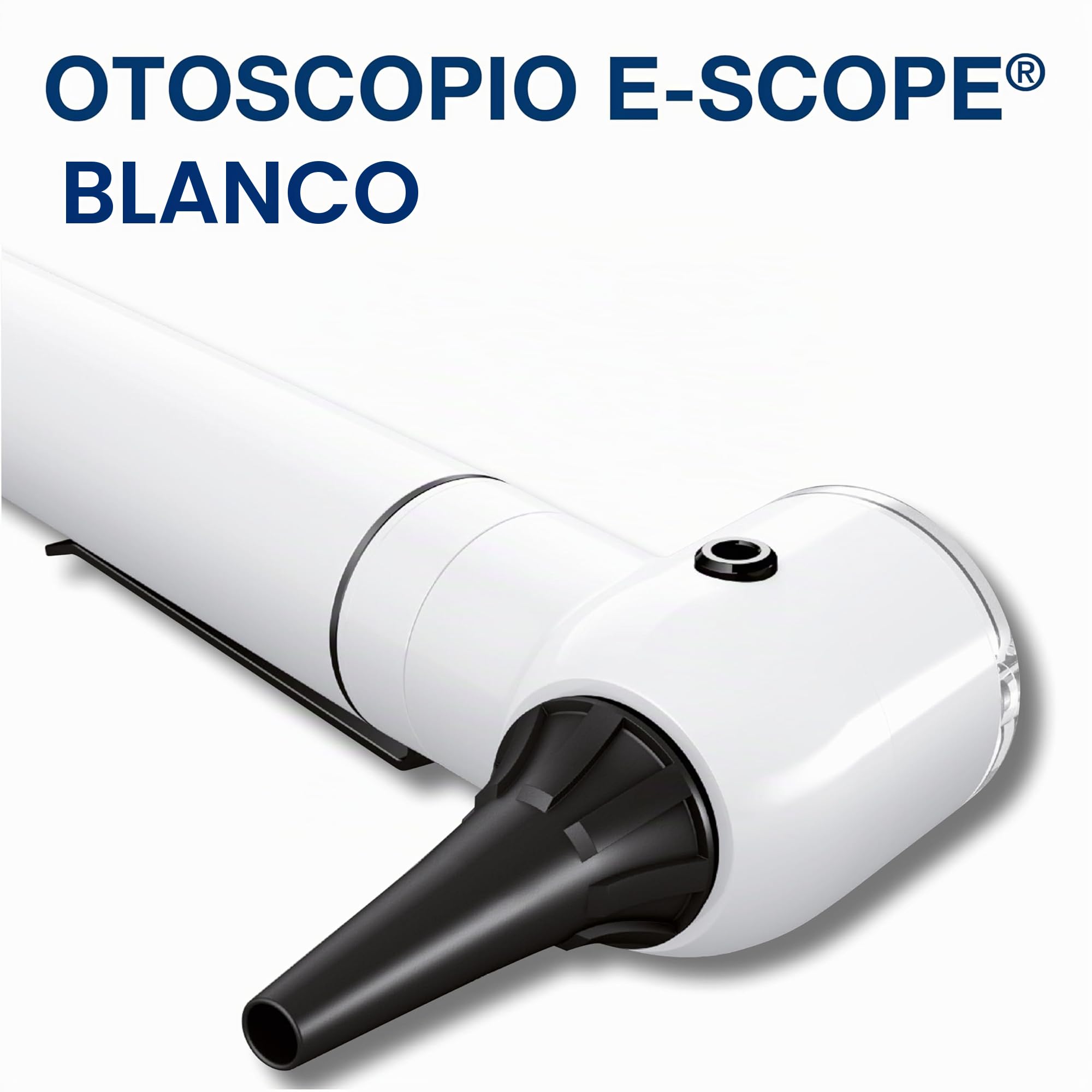 Riester Otoscopio E-SCOPE F.O. led 3,7V, blanco en maletín rígido, 31552