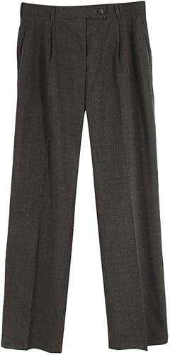 Jil Sander Pantalones de Lana Gris a Medida de Segunda Mano