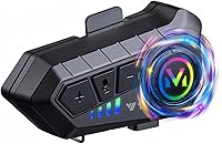 Vista 1 de Auriculares inalámbricos para casco de motocicleta con sonido de alta fidelidad, cancelación de ruido, batería de 25 horas, micrófono de pluma