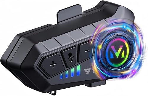 Auriculares inalámbricos para casco de motocicleta con sonido de alta fidelidad, cancelación de ruido, batería de 25 horas, micrófono de pluma,