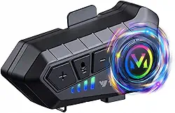 Fones de ouvido Bluetooth para capacete de motocicleta com som Hi-Fi, cancelamento de ruído, bateria de 1000 mAh, uso 25 horas, Boom Mircrophone, fácil de instalar, uso com Golves, IPX6 à