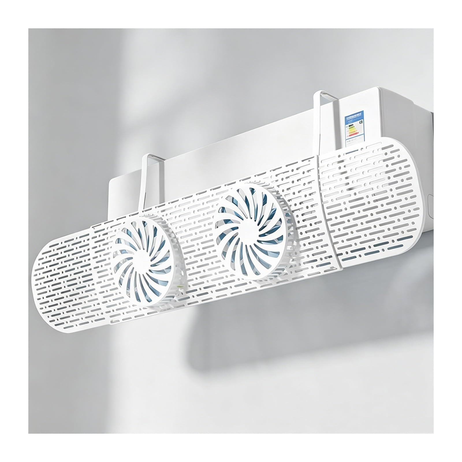 HBOOMOEM Air Deflector for Window Ac Unit, Window Air Conditioner Deflector Adjustable, Adjustable anti direct draft air deflector; easy to install, no tools required.