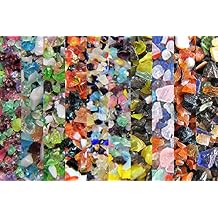 Devardi Glass Lampwork, COE 104 Glass Frit - Favorite Frit Sampler - Coarse - 10 one ounce samples