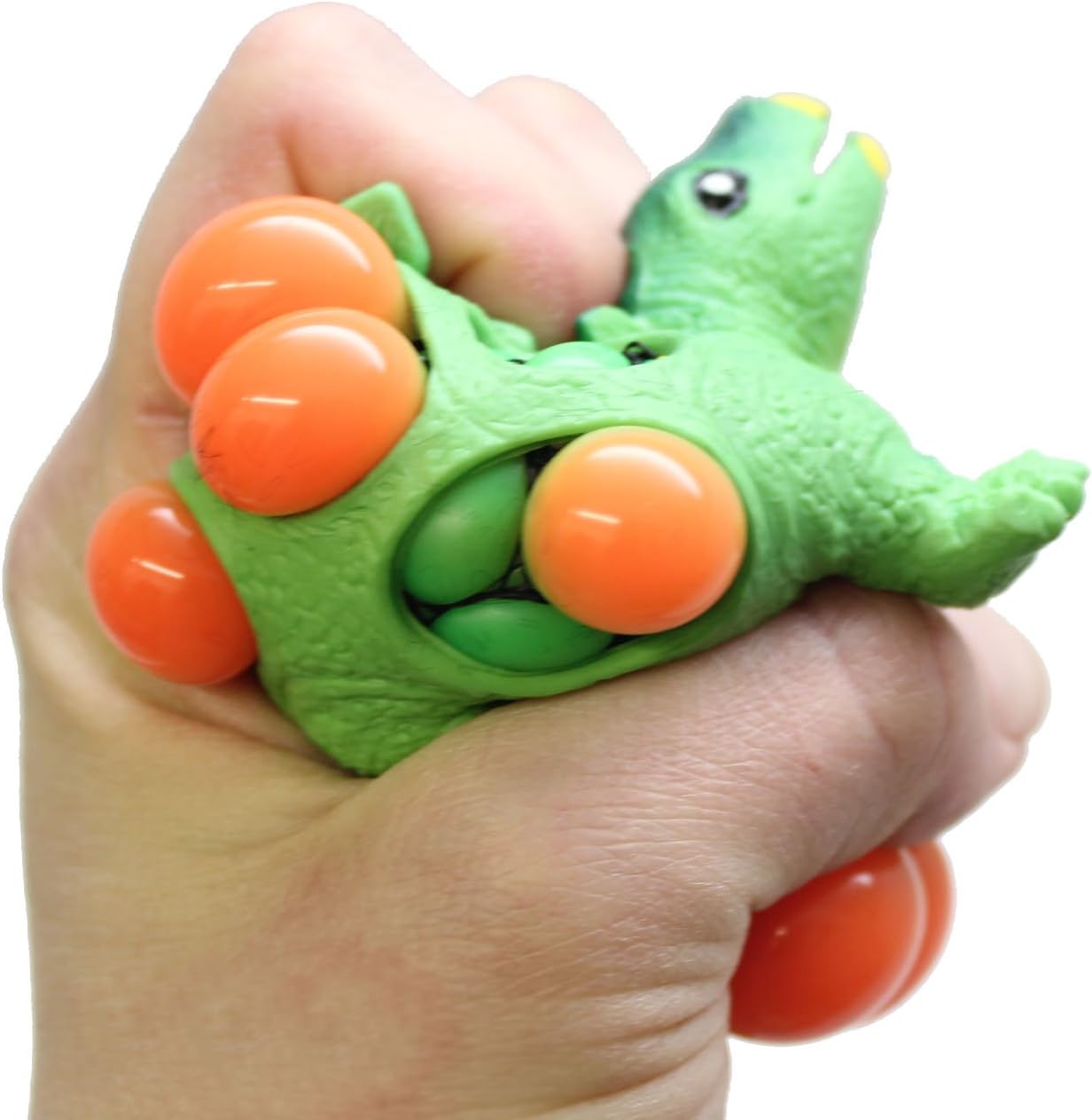 Curious Minds Busy Bags 1 Mesh Dinosaur Squeeze Stress Ball - Sensory, Stress, Fidget Toy - Squishy Toy