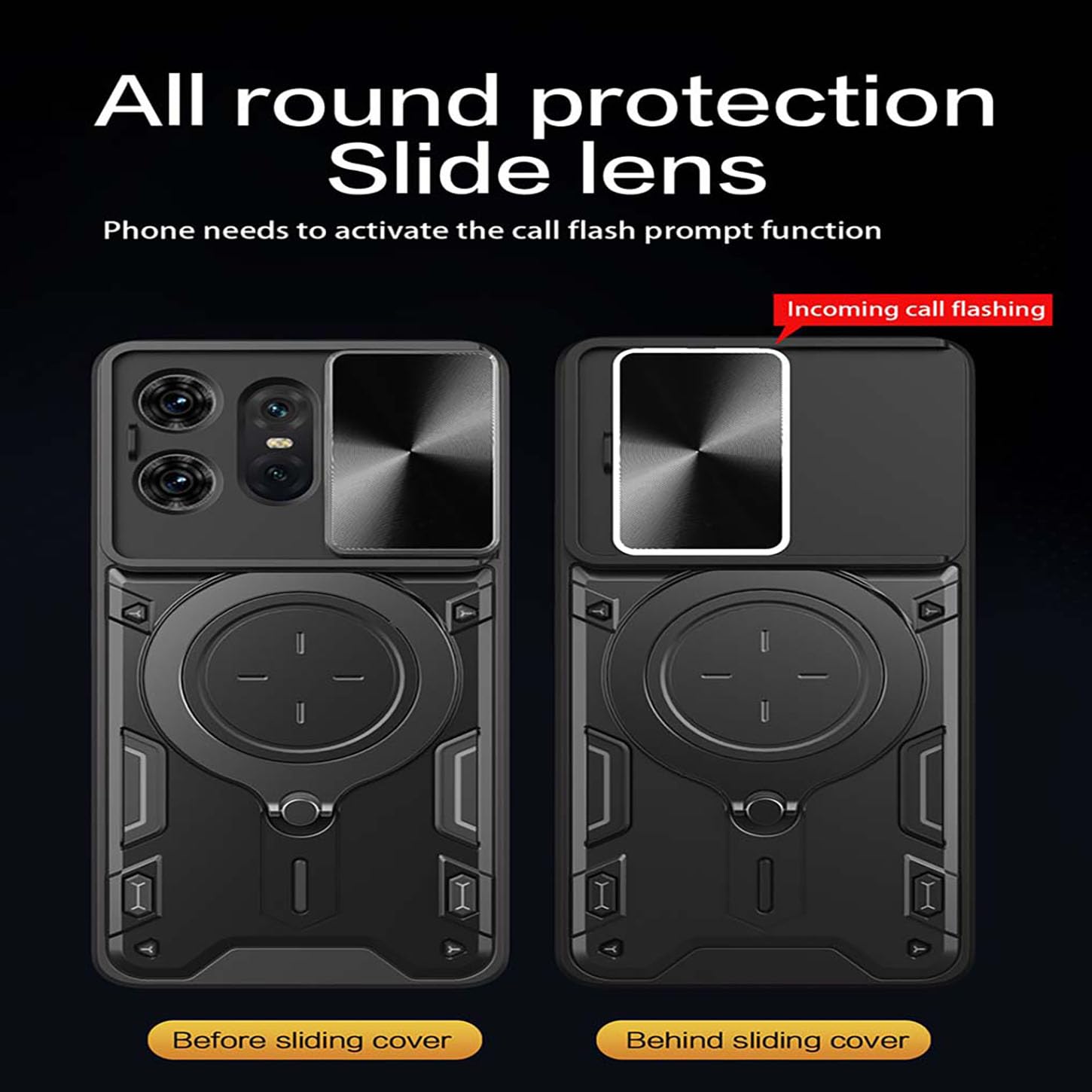 ILING Cover per Motorola Edge 50 Pro, Texture Opaca Metallica Ultra
