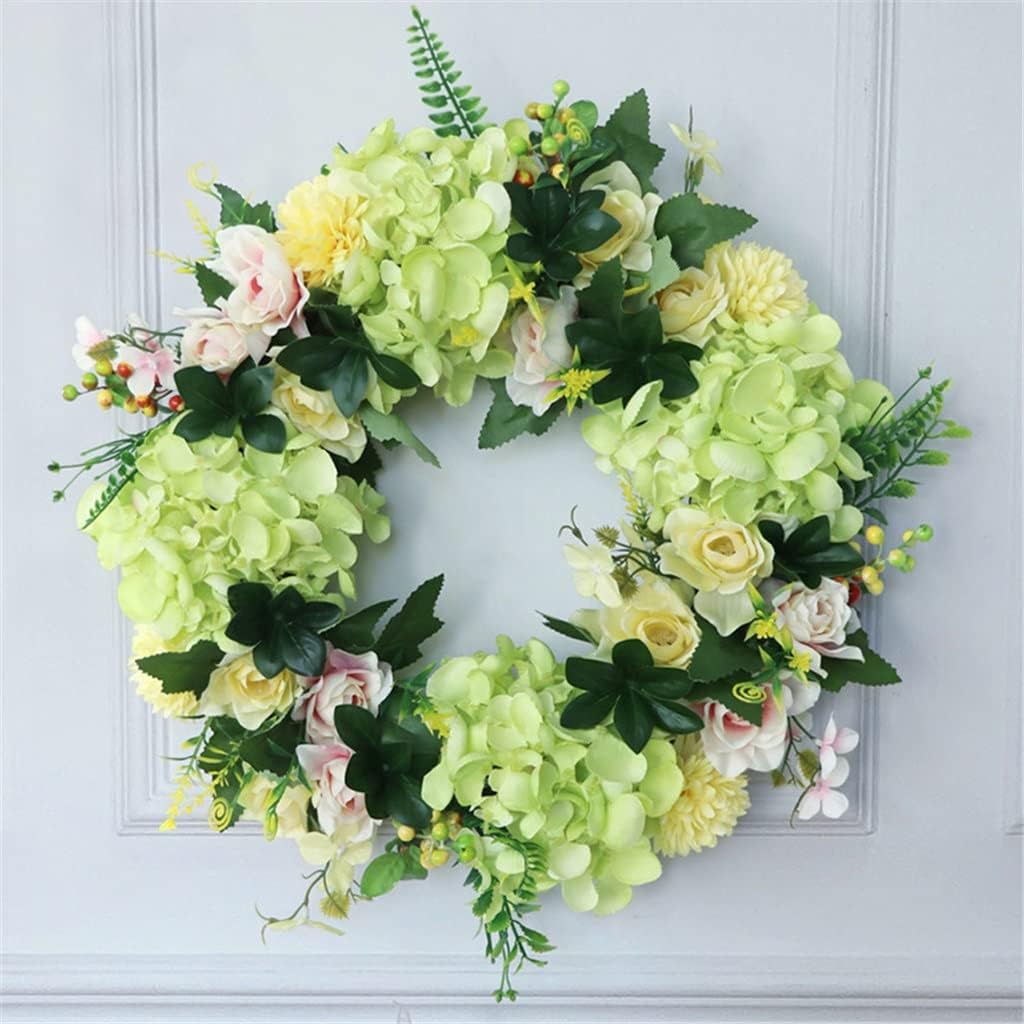Simulated Hydrangea Gardenia Garland Home Decoration Festive Wedding Door Decoration Wall Hanging