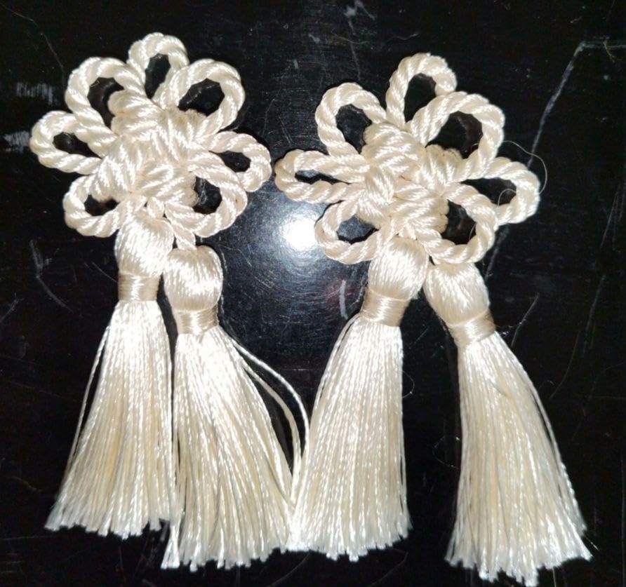 Amazon.co.jp: 4金 被布飾り 紐 ツイストコード 飾り紐 タッセル