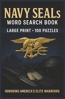 Navy SEALs Word Search Book: Large Print Puzzle Collection with 100 Word Searches on SEAL Training, Missions, Special Operations, Gear, Tactics, and Naval History (Military Series)