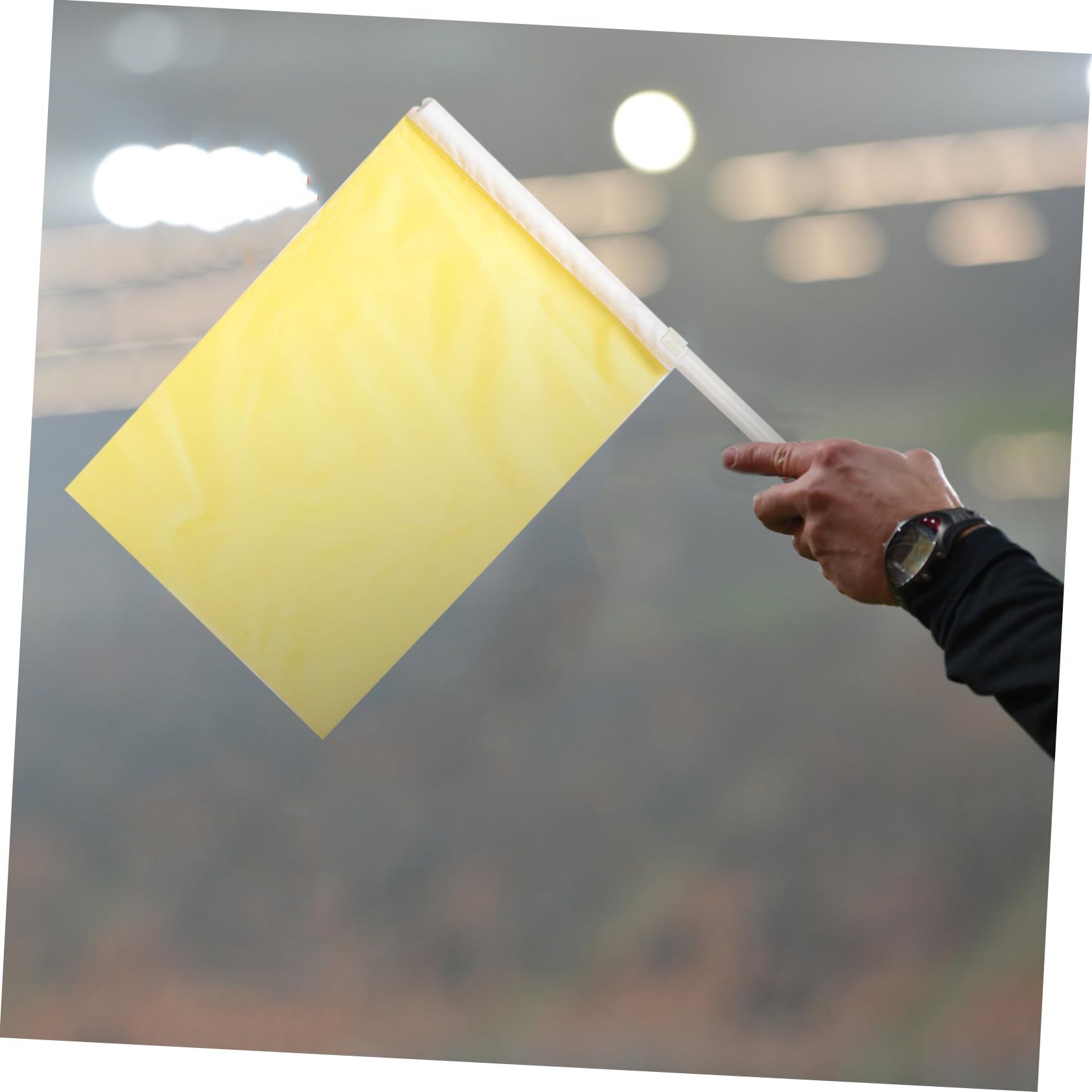 Mipcase Bandiere della Competizione Atletica Bandiere di Segnalazione Bandiera del Segnale di Corrispondenza Bandiere degli Arbitri di Calcio Bandiere Arbitrali Rosso Plastica