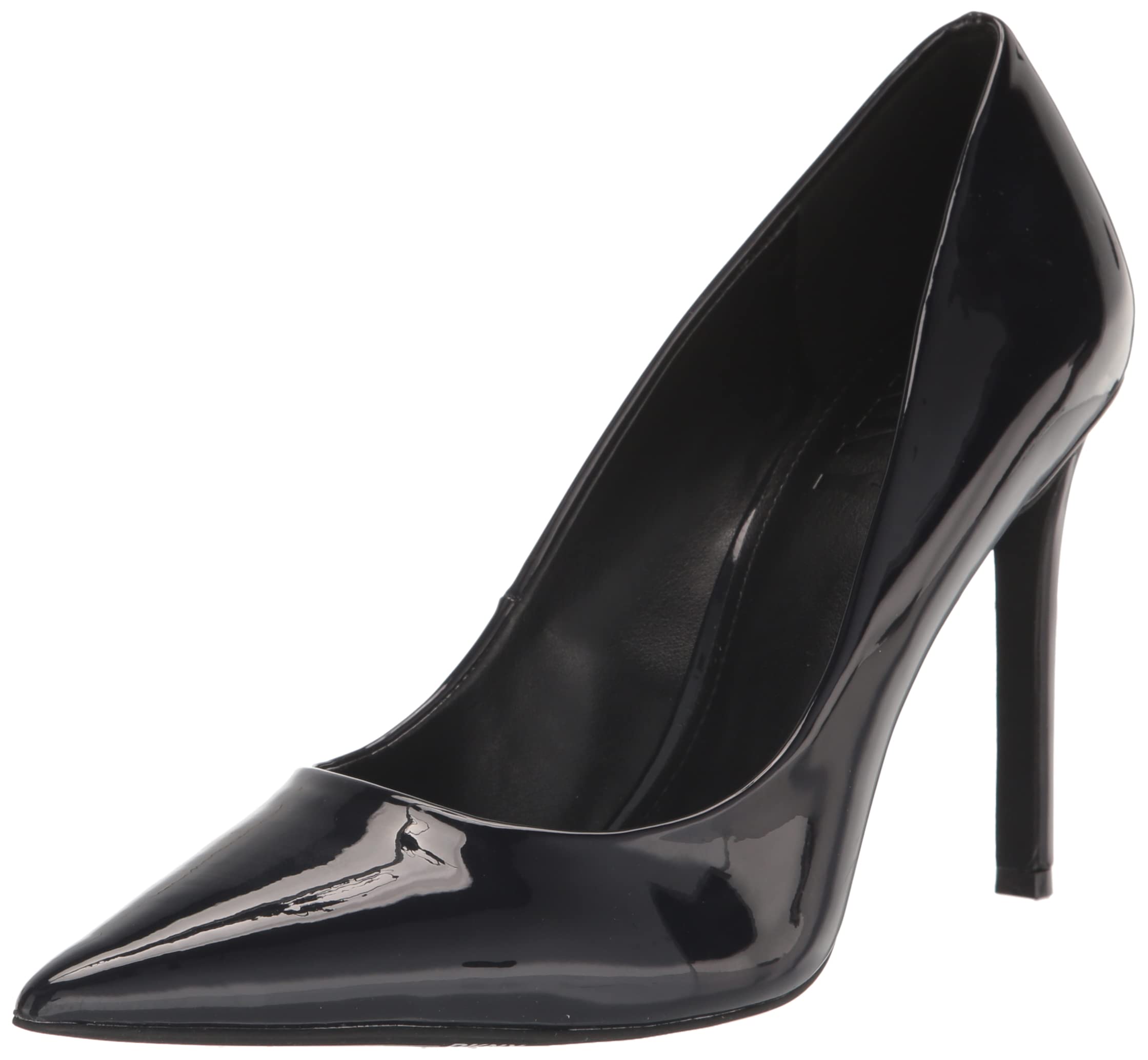 DKNYWomen's Patent Leather Pointed Toe Pump Heeled Sandal