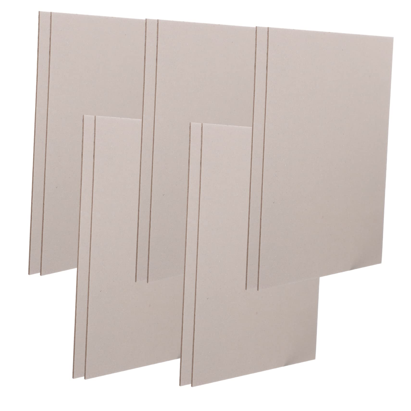 AUTSUPPL Thick Gray Cardboard Sheets 10pcs Children's DIY Paperboard Toy Model Shell Paperboard for Handicrafts