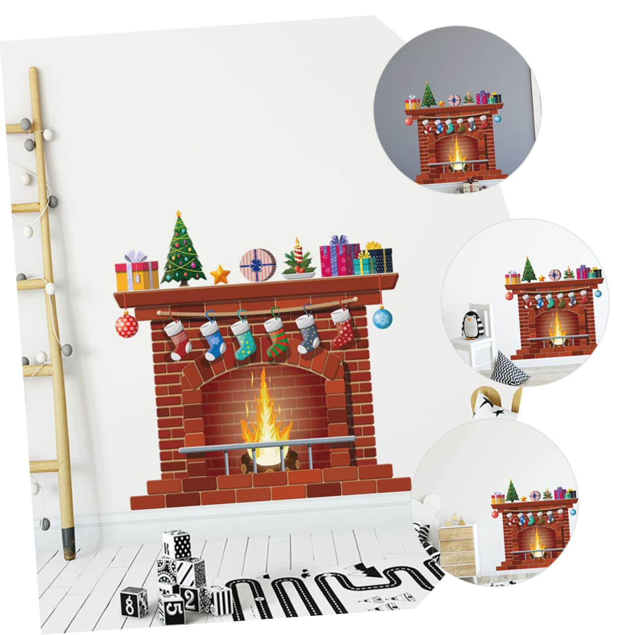 Cabilock 5 Set Adesivi Murali Per Albero Di Natale Decorazione Per Finestre Decorazione Per Porte Decorazioni Natalizie Decorazioni Per Interni Vacanze Adesivi Per Finestre