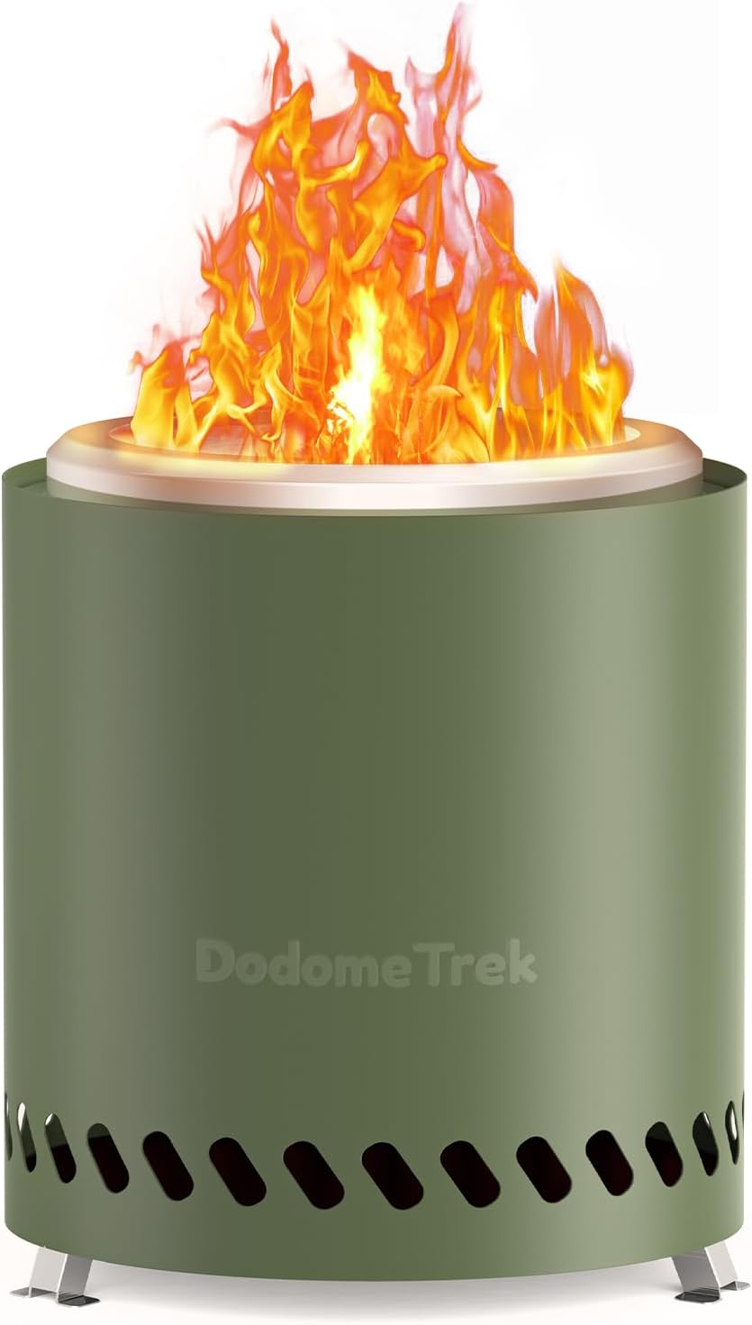 Tabel Top Fire Pit Mini, Portable Firepit Outdoor, 9 Inch Tabletop Firepit Olive