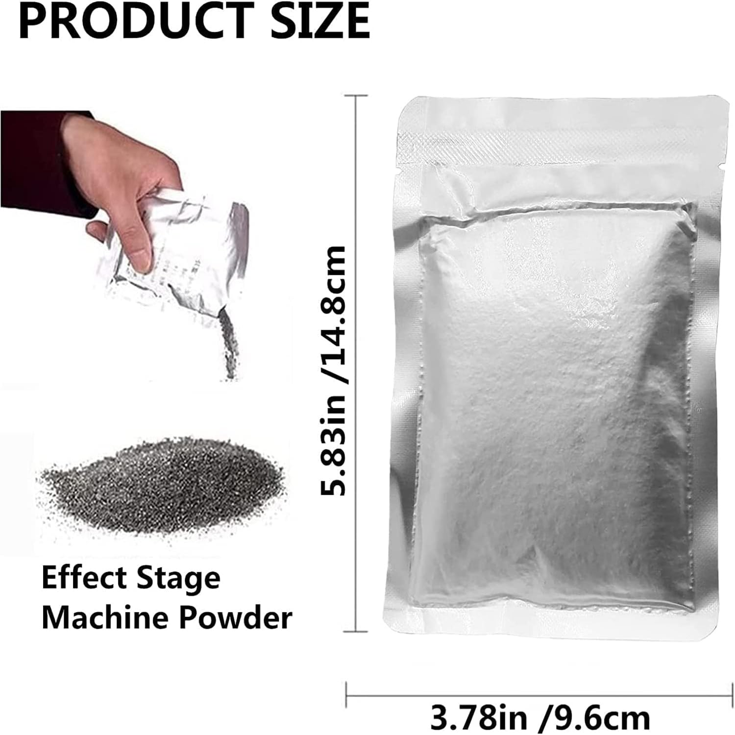 4 pieza de polvo de titanio de 200g, polvo granular para máquina de efectos escénicos, adecuado para bodas, fiestas, halloween, navidad