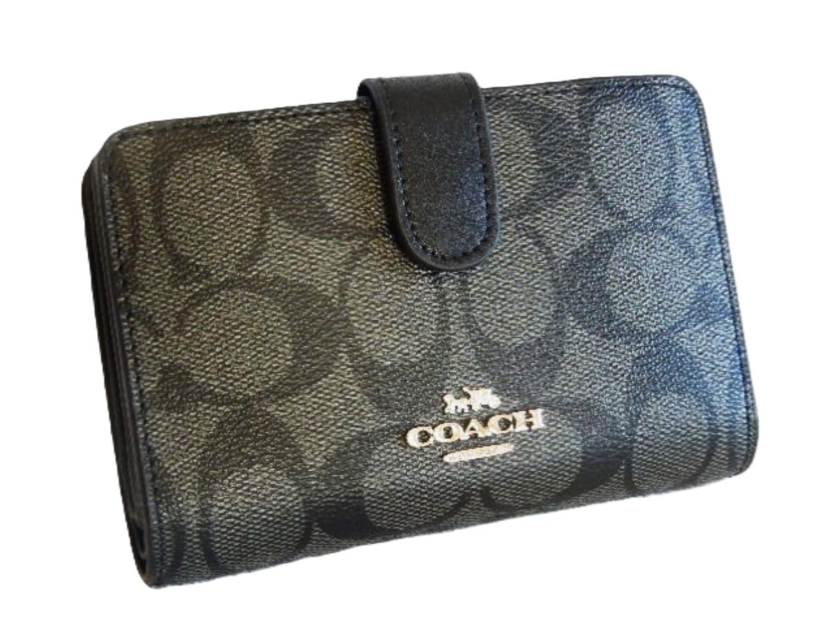 コーチCOACH  財布 F23553 SVDK6 ブラックXダークグレー Amazon.co.jp: [コーチ] メンズ F F 財布 二つ折り財布 F23553 SVDK6