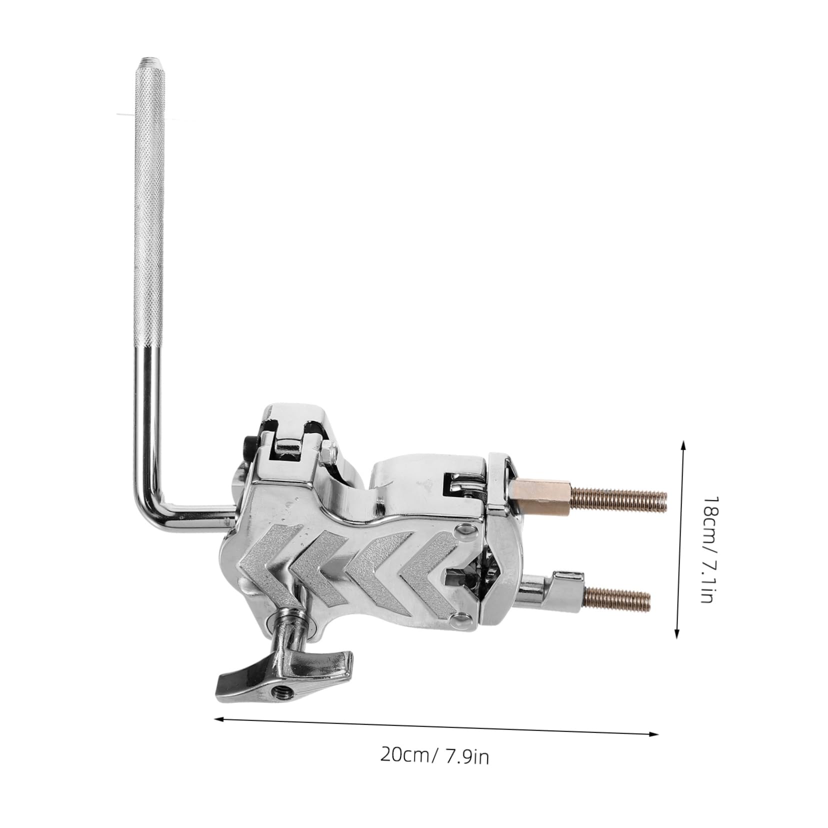 Hemoton Zinc Alloy Drum Clamp Mount Cowbell Holder Clip for Drums Heavy Duty Band Clamp