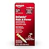 Amazon Basic Care Infants' Pain & Fever, Acetaminophen 160 mg per 5 mL, Suspension Liquid, Dye-Free Cherry Flavor, 2 fl oz (Pack of 1)