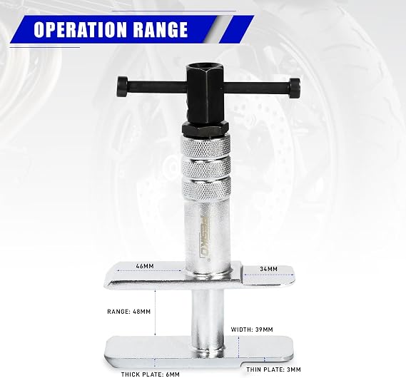 Heavy Duty Motorcycle Brake Caliper Spreader Tool - Compression Tool for Most Vehicle Brake Discs