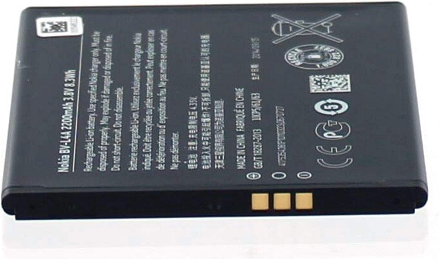 Original Mobile Phone Battery for Nokia Lumia 830 with Li-Ion; 3.8 V; 2200 mAh