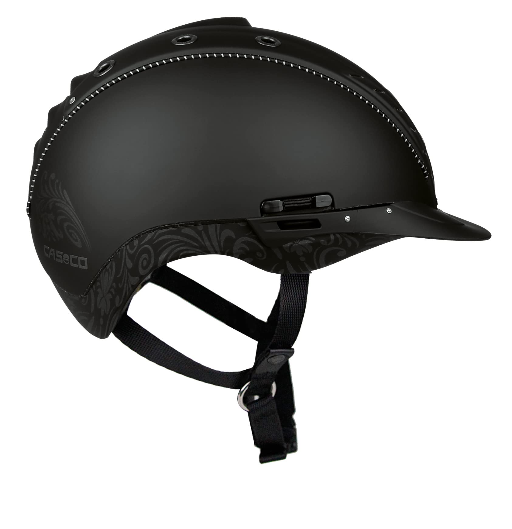 Casco MISTRALL 2 Reithelm schwarz/floral XS 50-54cm