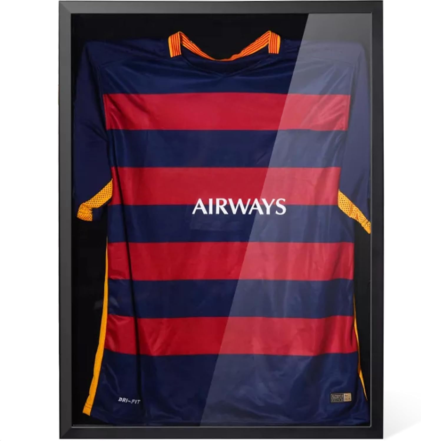 Avalo Marco - Marco de Fútbol 3D Negro 60x80CM Profundo Camisa
