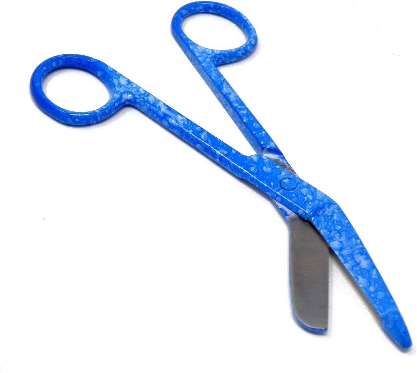Amazon Crazy 🔥 Deals Blue Dew Drops Pattern Color Lister Bandage Scissors 5.5 (14cm), Stainless Steel
