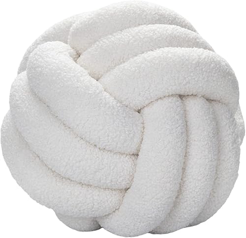 Miniatura 2 de Walbest Almohada de nudo para sofá, cojín de bola anudada ultrasuave, cojín decorativo de terciopelo de cordero, para el hogar, compañerismo,