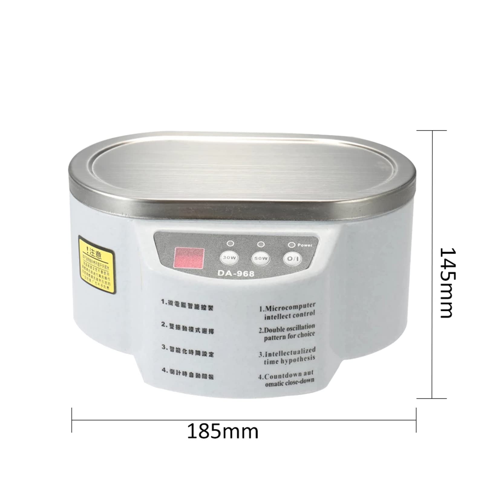 600ml Digital Ultrasonic Cleaner Attacco per Il Bagno Ad Ultrasuoni Occhiali da Bagno Circuito Cleaning Macchina per La Pulizia Ultrasuoni Detergente per Gioielli
