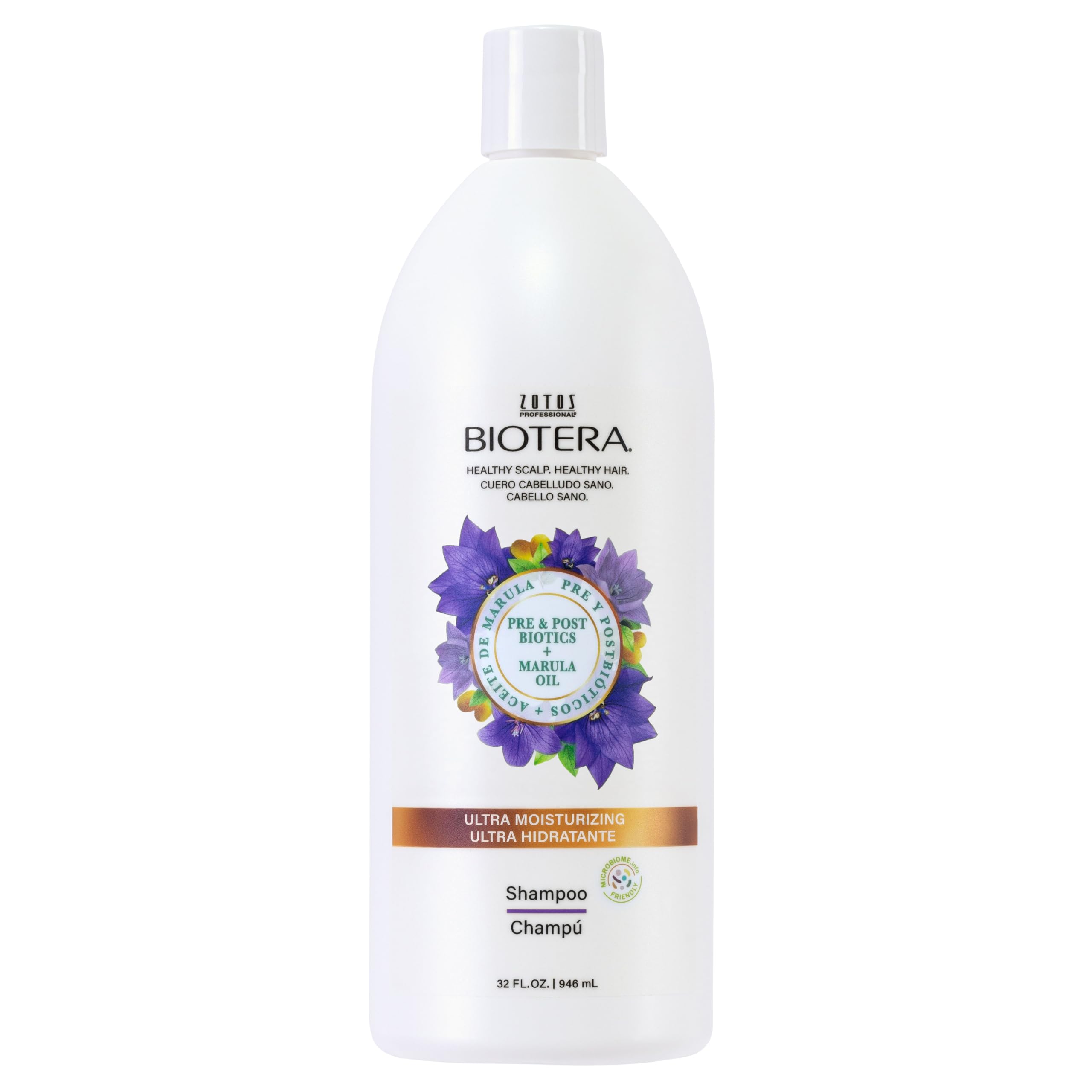 Biotera Ultra Moisturizing Shampoo | Dry, Damaged, Coarse Hair | Microbiome Friendly | Vegan | 32 Fl Oz