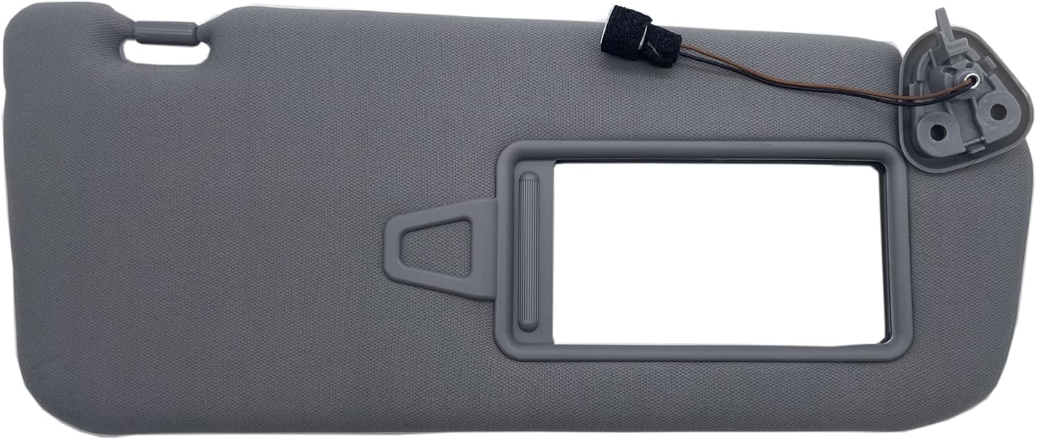 Passenger Side Sun Visor with Light Replacement Fits for Hyundai Santa Fe 2006-2012 Sunshade 852200W110J4 Color Gray (Gray(Passenger Side))