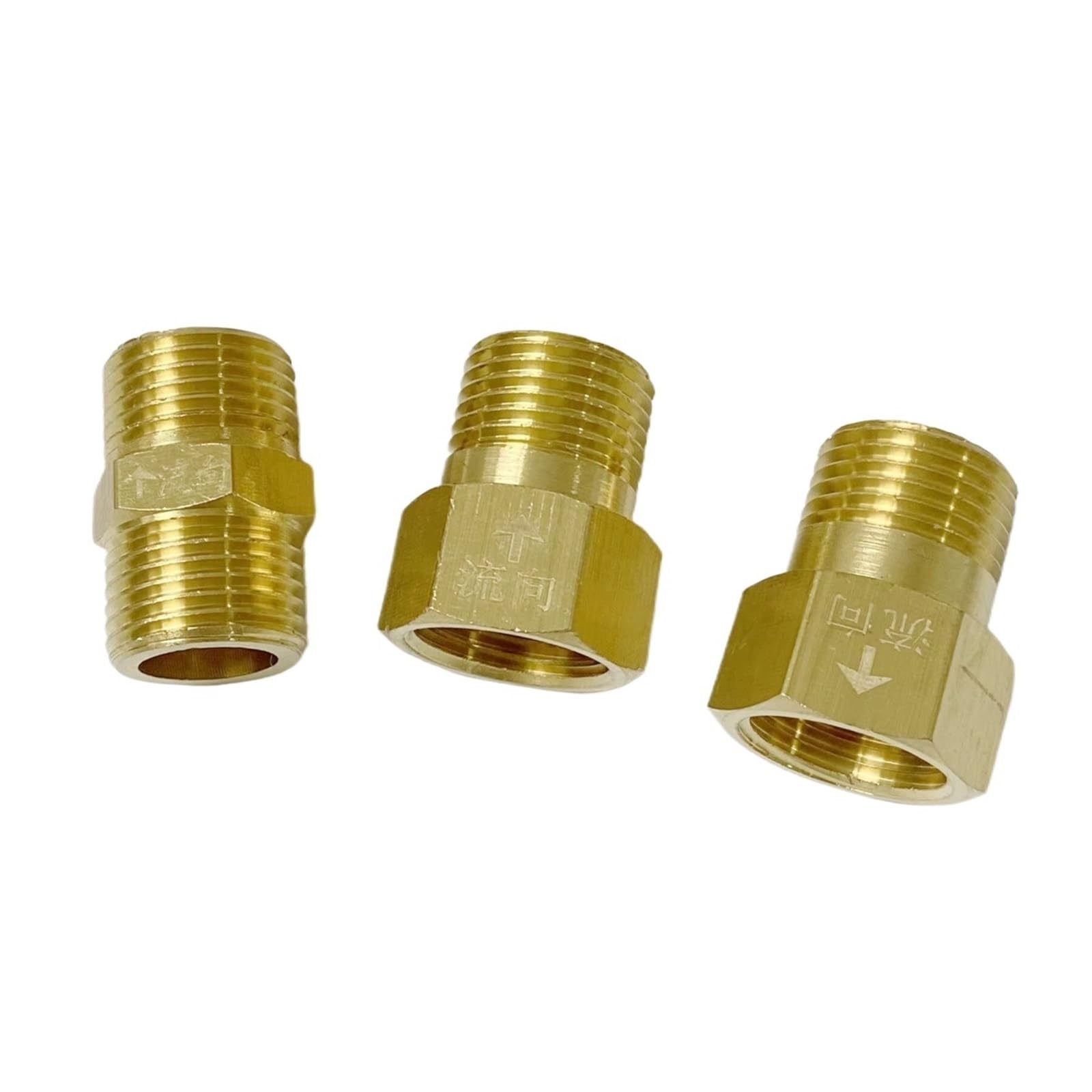 Uyzndkvsi Men's To Fe 1Pcs 1/2" Brass 1-Way Non Return Check Valve( To Fe)
