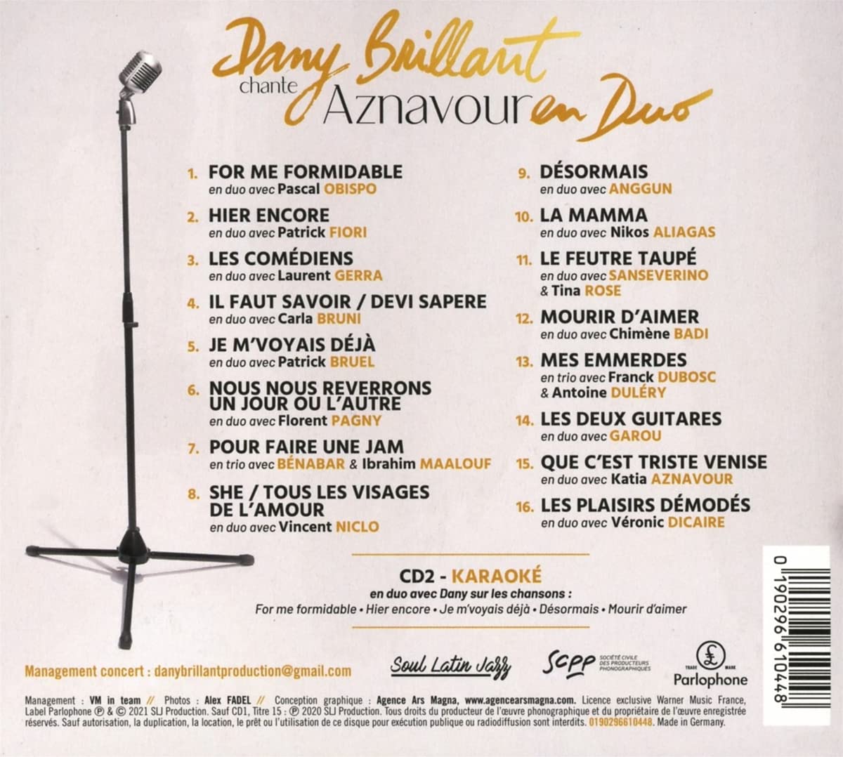Dany Brillant Chante Aznavour - en Duo