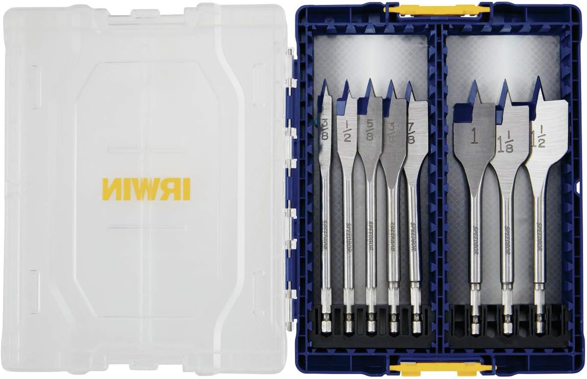 Irwin Tools IRWIN Speedbor Max Drill Bit Set, 8Piece (IWAX128PC) Industrial