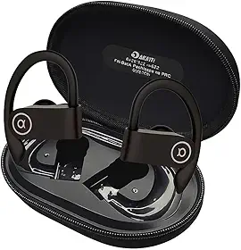 Fone de Ouvido Bluetooth 5.4, IPX5 à Prova D'Água, 45h de Bateria, Com Microfone Embutido. Design Esportivo Ergonômico Ideal Para Esportes Corridas Atividades Físicas Videogame IPhone Android Premium