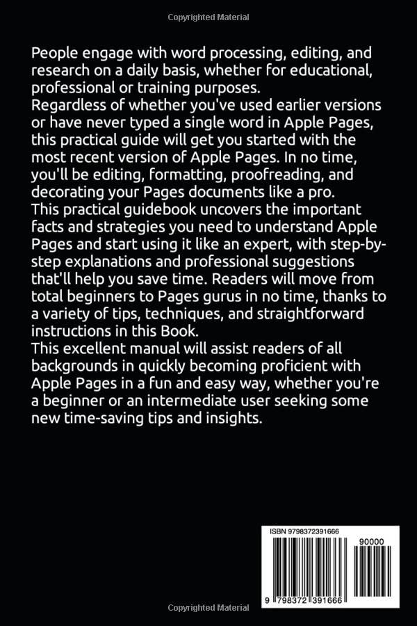 Vista 2 de Beginners Guide to 2023 Apple Pages A Simple Guide to Create Documents with Apple Pages on MacBooks and iOS Devices